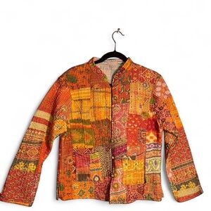 Colorful vintage  size M medium Patchwork Women's Jacket